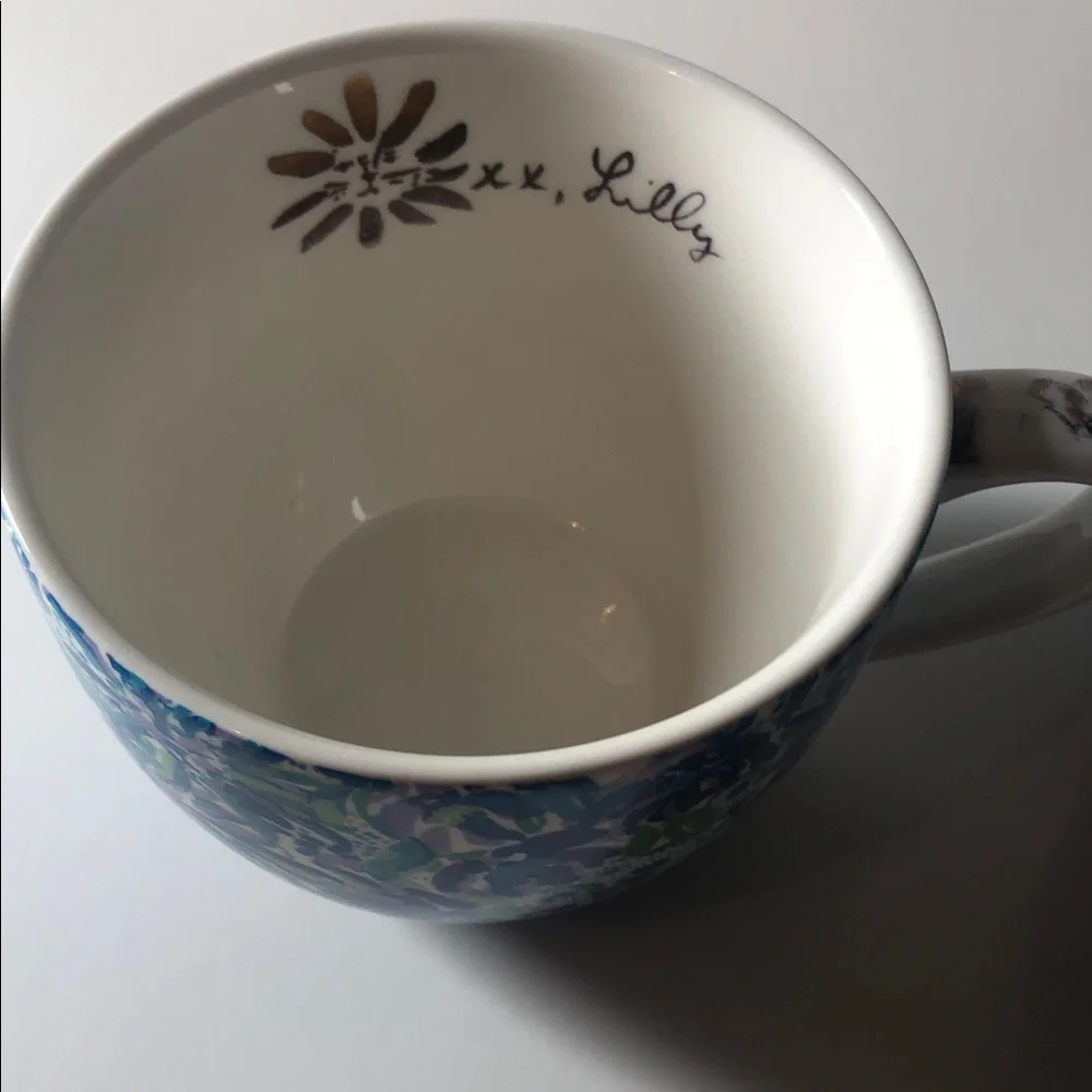 Lilly Pulitzer Blue and Green Patterned Mugs - Picture 3 of 11